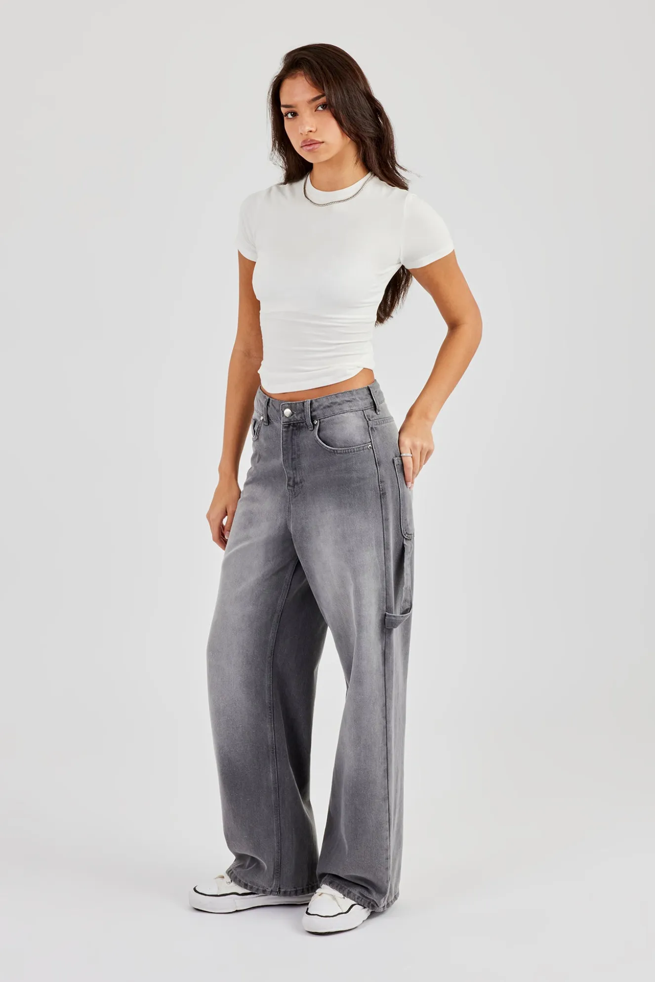 Baggy Carpenter Jean - Washed Grey