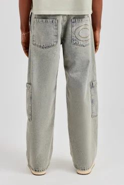 Baggy Fit Patch Pocket Jean - Antique Wash