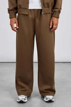 Baggy Scuba Jogger With Woven Tab - Khaki