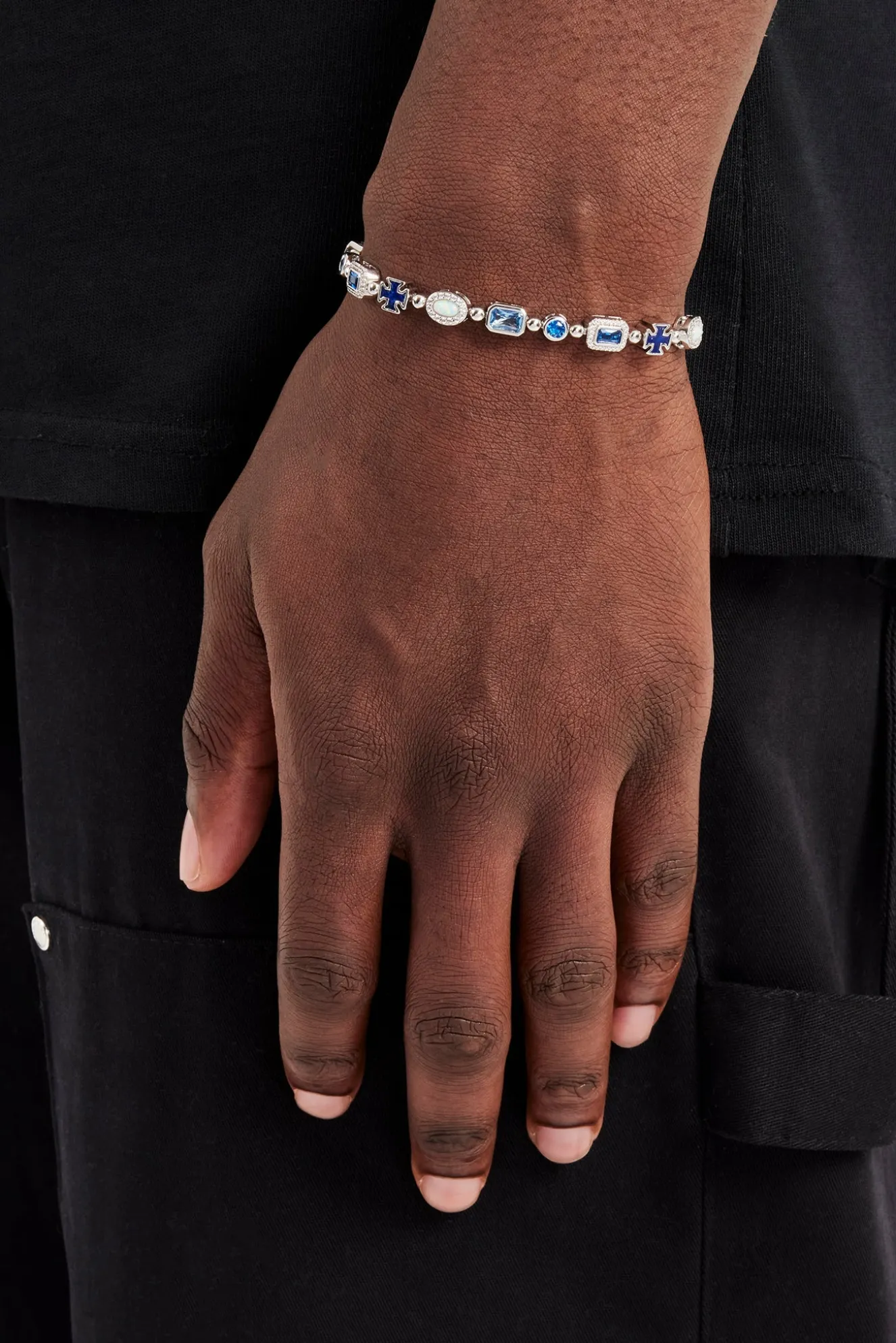 Blue Lapis Multi Gemstone Bracelet - 6mm