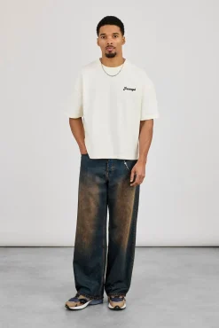 Boxy Drive In Theatre Graphic T-Shirt - Off White