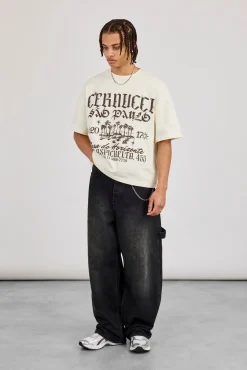 Boxy Sao Paulo Graphic T-Shirt - Off White