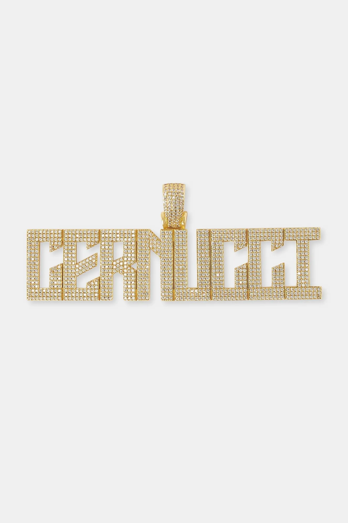 Calvera Font Pendant - 22mm - Gold