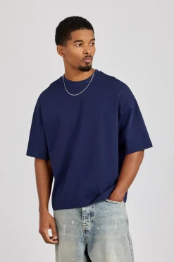 Cernucci Boxy T-Shirt - Navy Blue