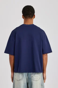 Cernucci Boxy T-Shirt - Navy Blue