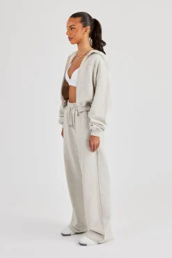 Cernucci Cropped Zip Through Tracksuit - Ash Grey