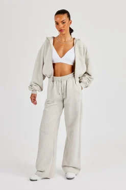 Cernucci Cropped Zip Through Tracksuit - Ash Grey