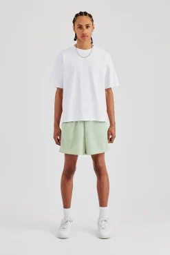 Cernucci Embroidered Mesh Short - Sage