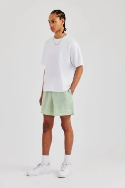 Cernucci Embroidered Mesh Short - Sage