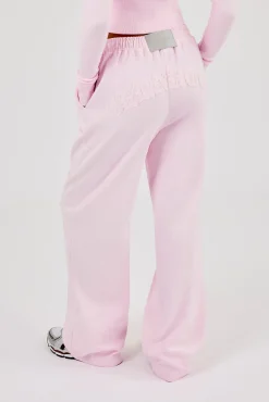 Cernucci Gothic Applique Wide Leg Jogger - Pink