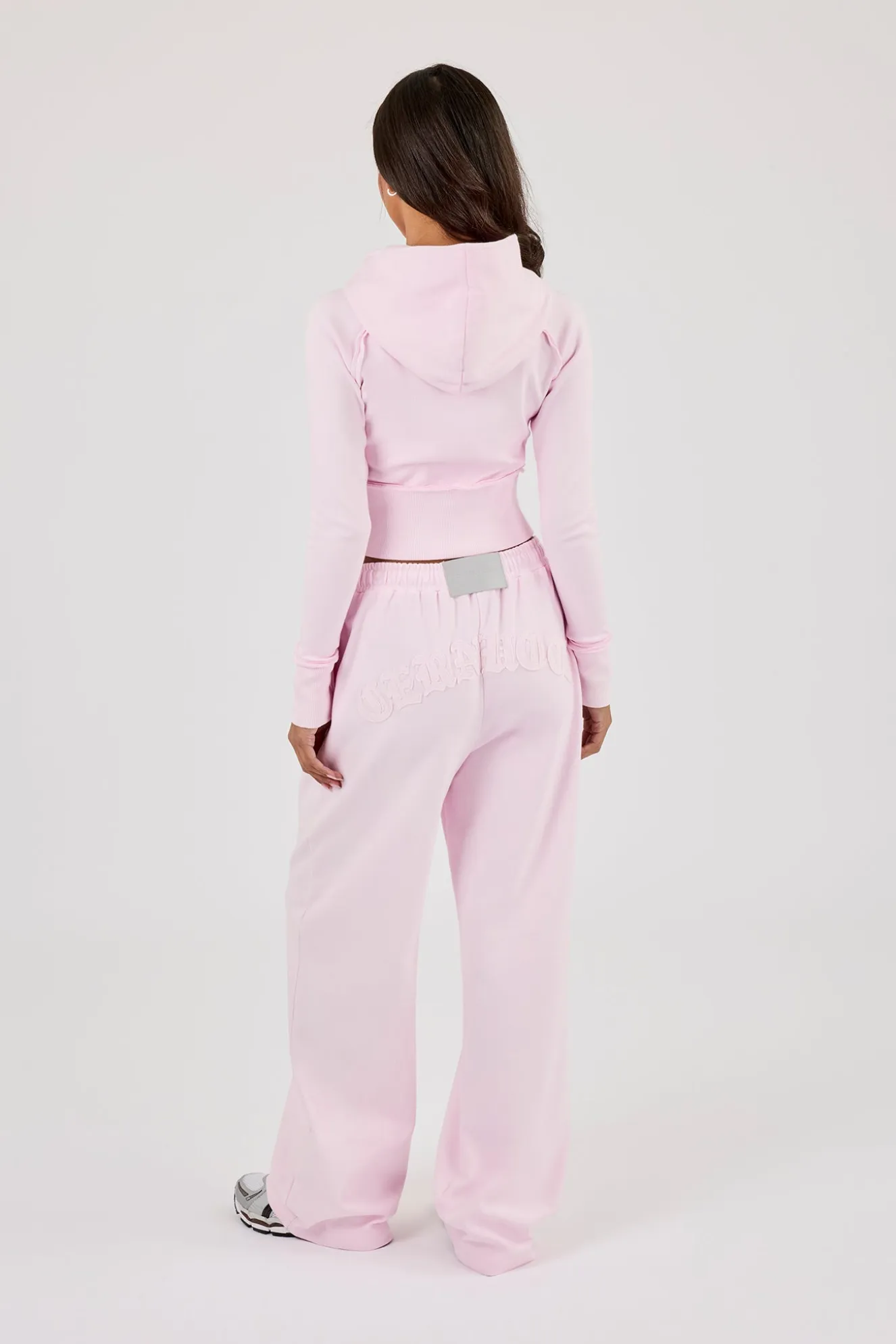 Cernucci Gothic Applique Wide Leg Jogger - Pink