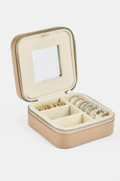 Cernucci Jewellery Travel Case - Beige