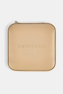 Cernucci Jewellery Travel Case - Beige