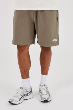Cernucci Puff Print Relaxed Shorts - Taupe