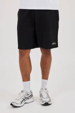 Cernucci Puff Print Relaxed Shorts - Black
