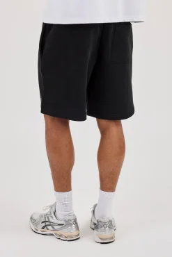 Cernucci Puff Print Relaxed Shorts - Black