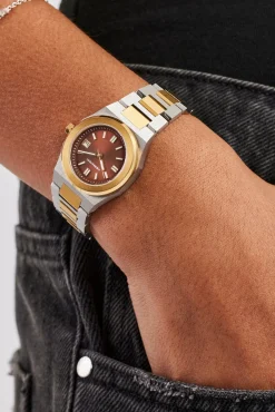 Cernucci Two Tone Watch - Silver