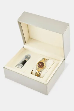 Cernucci Two Tone Watch - Silver