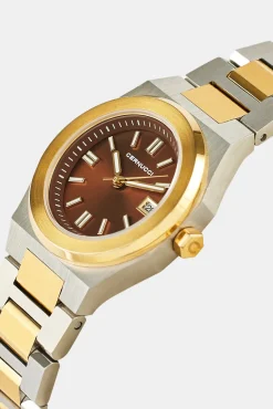 Cernucci Two Tone Watch - Silver