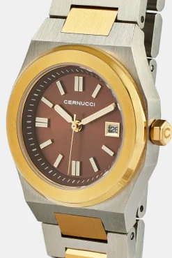Cernucci Two Tone Watch - Silver
