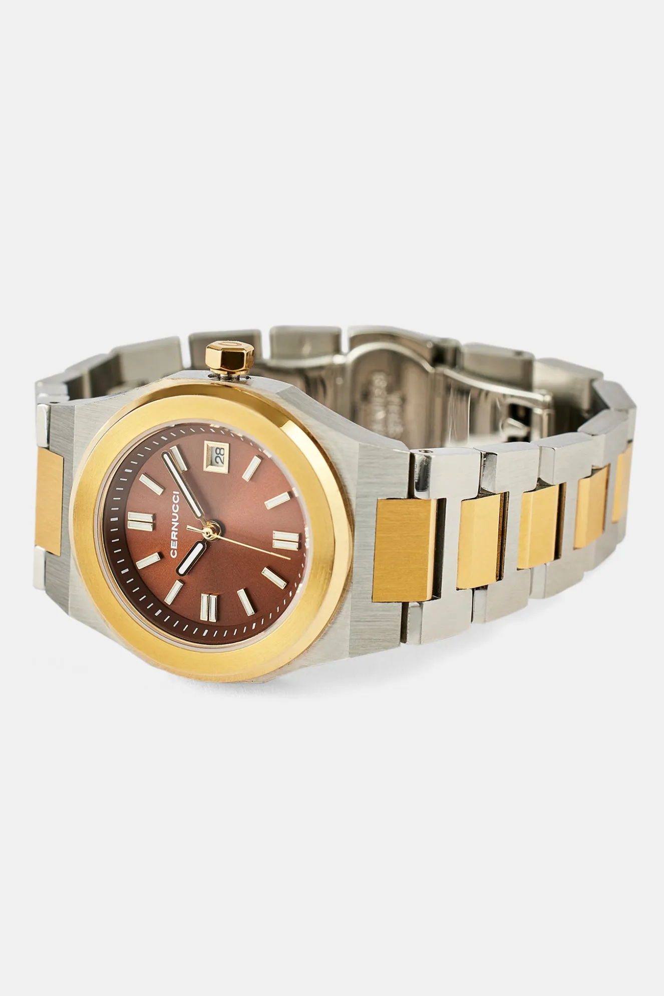 Cernucci Two Tone Watch - Silver