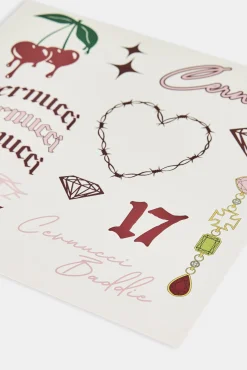 Cernucci Womens Sticker Sheet - White