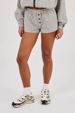 Check Button Short - Off White