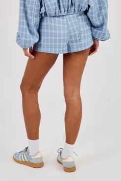 Check Micro Short - Blue