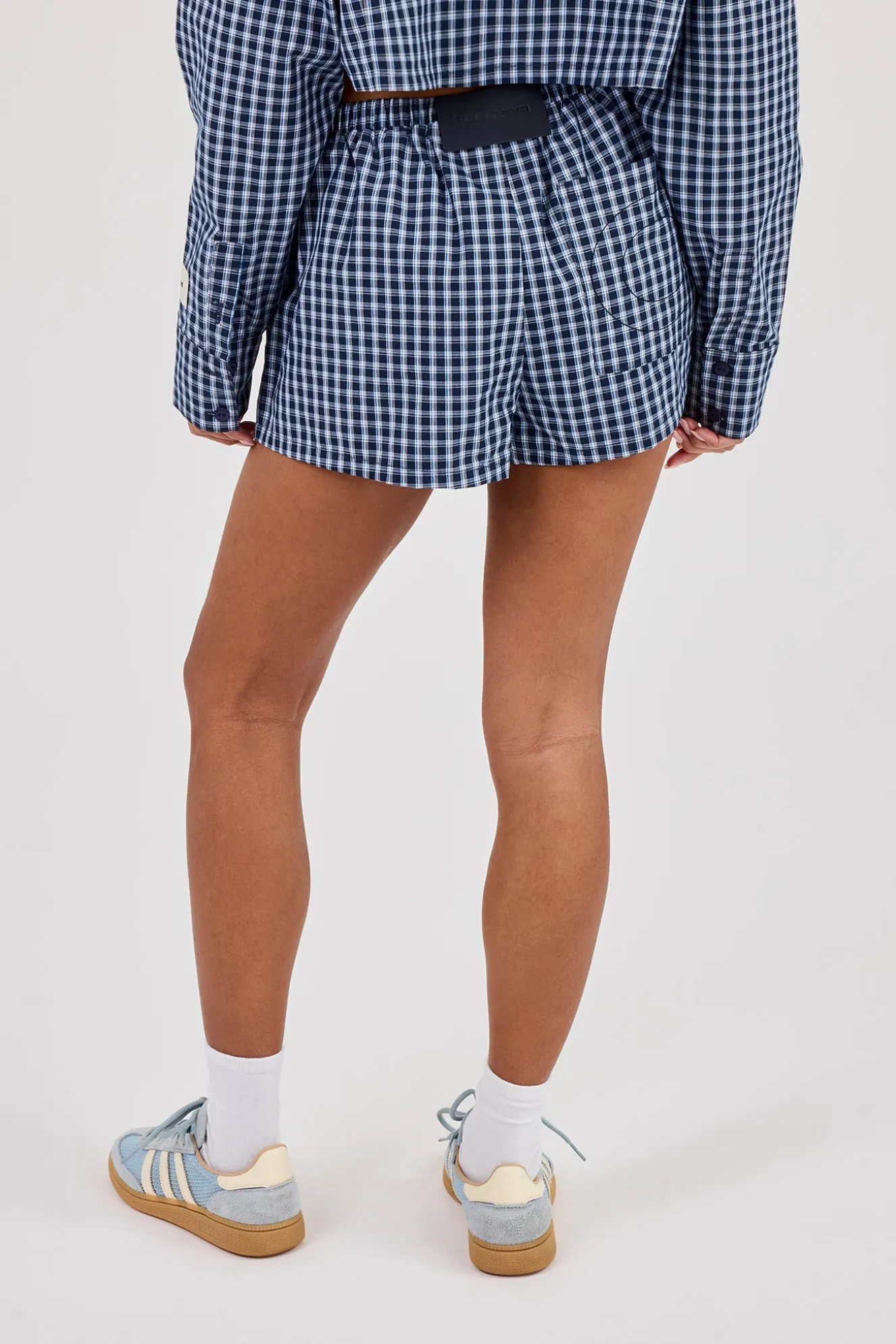 Check Short - Navy