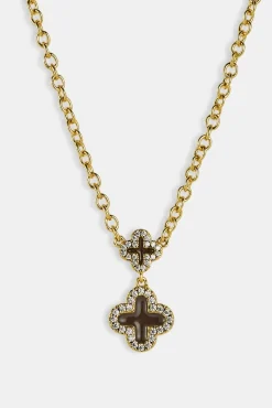 Chocolate Double Motif Necklace - 10mm