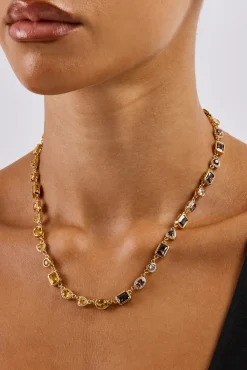 Chocolate Heart Multi Gemstone Chain - 6mm