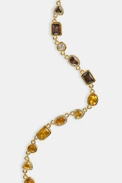 Chocolate Heart Multi Gemstone Chain - 6mm