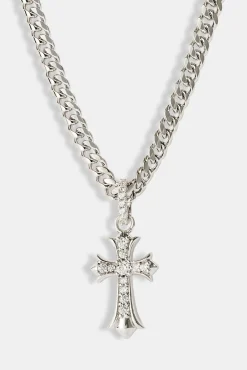 Chunky Cross Polished Cuban Necklace - 5mm