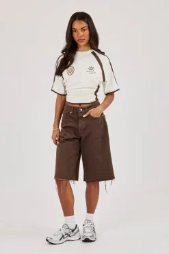 Cinched Ruched Waist Top - Off White