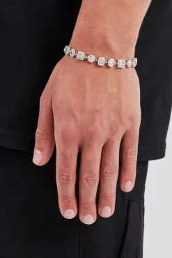 Clear Mixed Shape Cluster Bracelet - 6mm