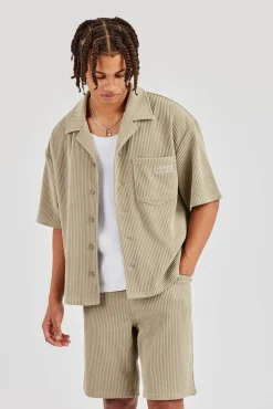 Cord Relaxed Short - Khaki