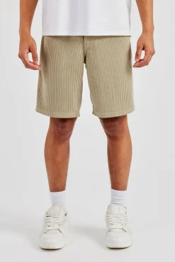 Cord Relaxed Short - Khaki