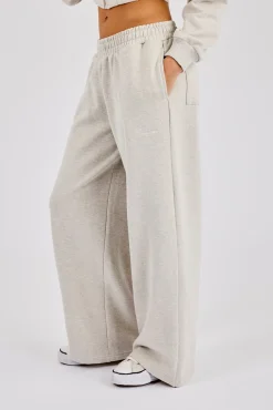 Corset Zip Through Hoodie & Super Baggy Wide Leg Jogger - Ash Grey