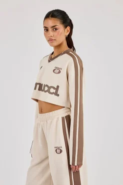 Cropped Football Top - Off White