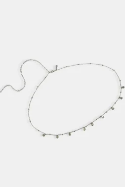 CZ Droplet Body Chain - 10mm - White