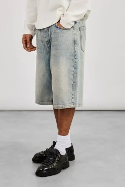 Denim Baggy Jort - Antique Wash