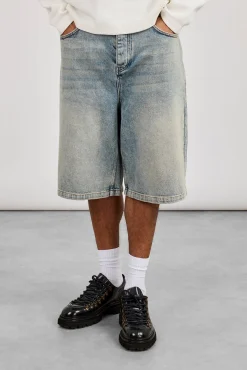 Denim Baggy Jort - Antique Wash