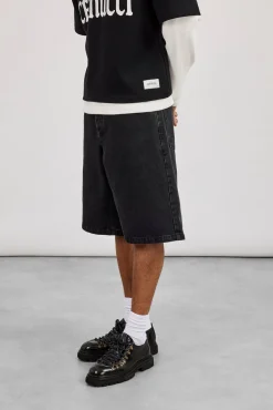 Denim Bermuda Jorts - Washed Black