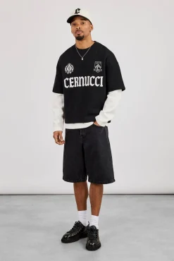 Denim Bermuda Jorts - Washed Black