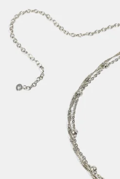 Double Layer Bead Body Chain - 3mm - White