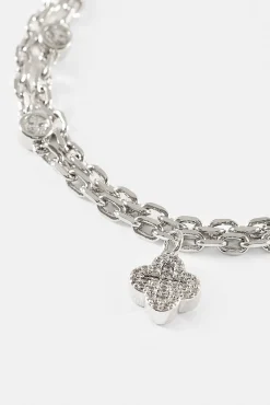 Double Layer Iced & Motif Rolo Bracelet - 10mm