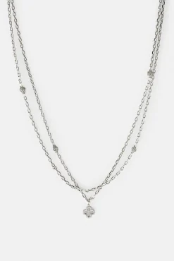 Double Layer Iced & Motif Rolo Necklace - 15mm