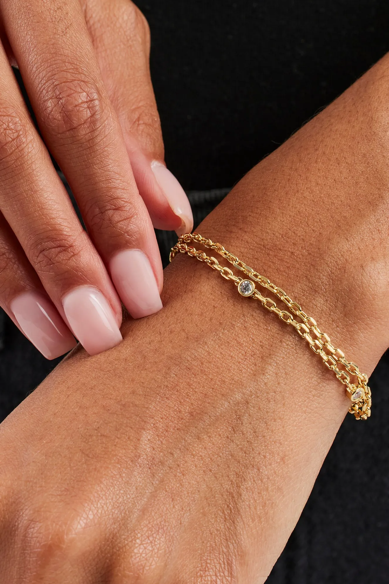 Double Layer Ice Rolo Bracelet - 5mm