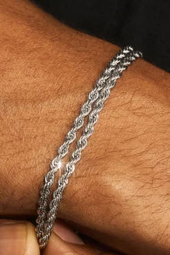Double Rope Bracelet & Chain - 6mm - White