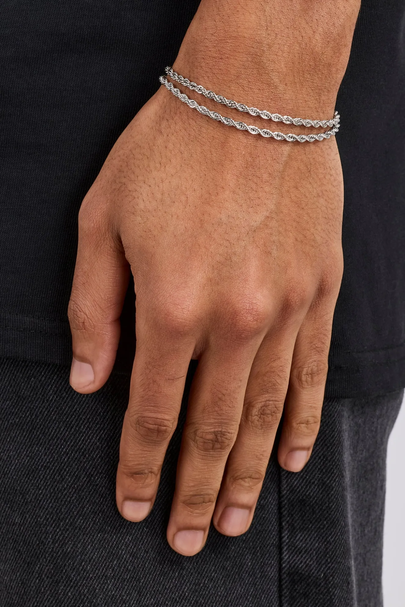 Double Rope Bracelet - 6mm - White